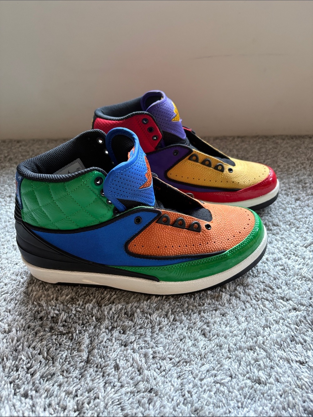 Air Jordan 2 Retro Multi-Color Rivals Women's Size 8 - Excellent Condition - Picture 3 of 7